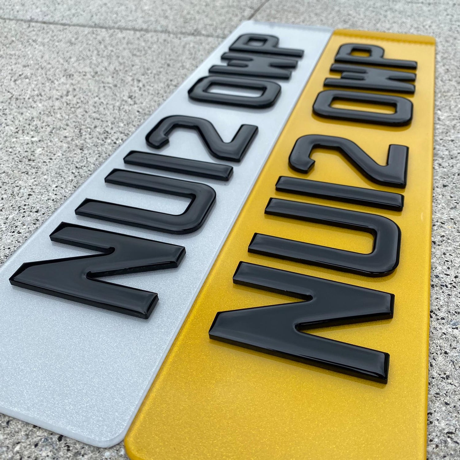 3D & 4D Gel Number Plates